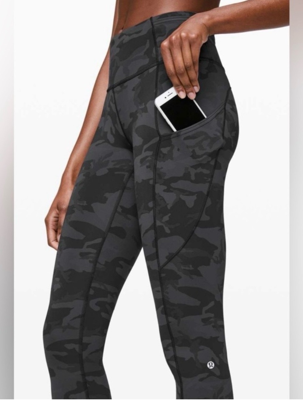 Lululemon Fast and Free Crop II 19" *Nulux
Incognito Camo Multi Grey